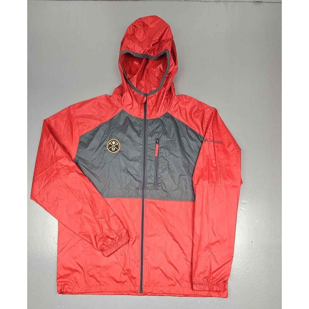 Columbia Denver Nuggets Jacket Mens XL. Red Full-Zip NBA Basketball‎ Windbreaker